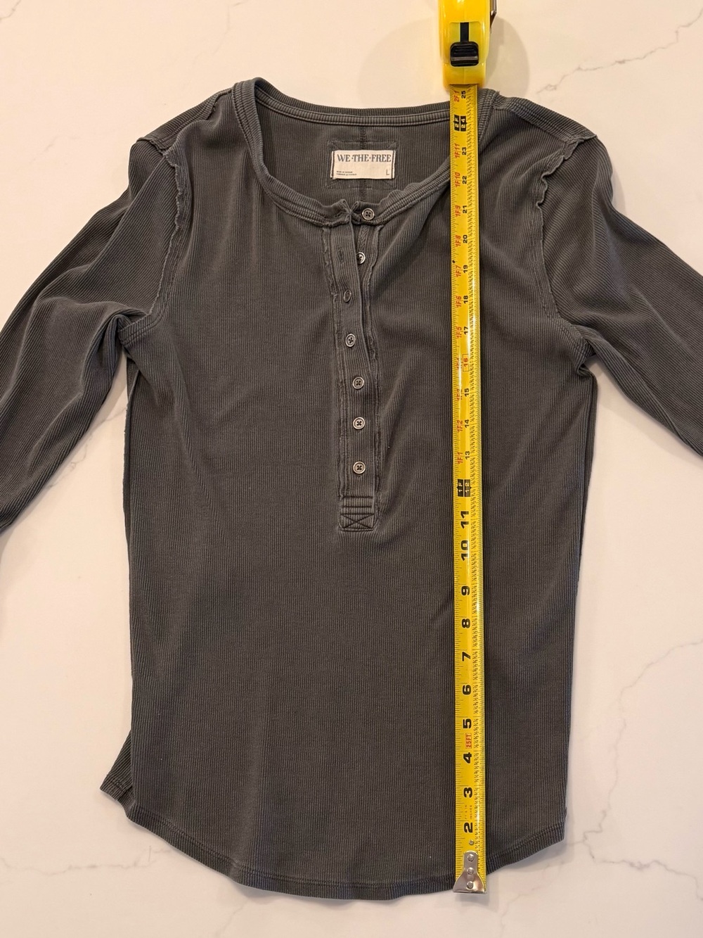 We The Free Free People Jamie Henley Black Gray Women L - Picture 3 of 6